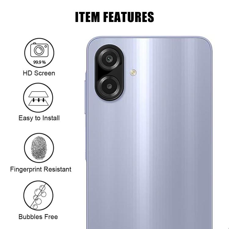 For Samsung Galaxy A07 4G Kalebol Silk-Screened HD Anti-Fingerprint AR Integrated Camera Lens Tempered Glass Film