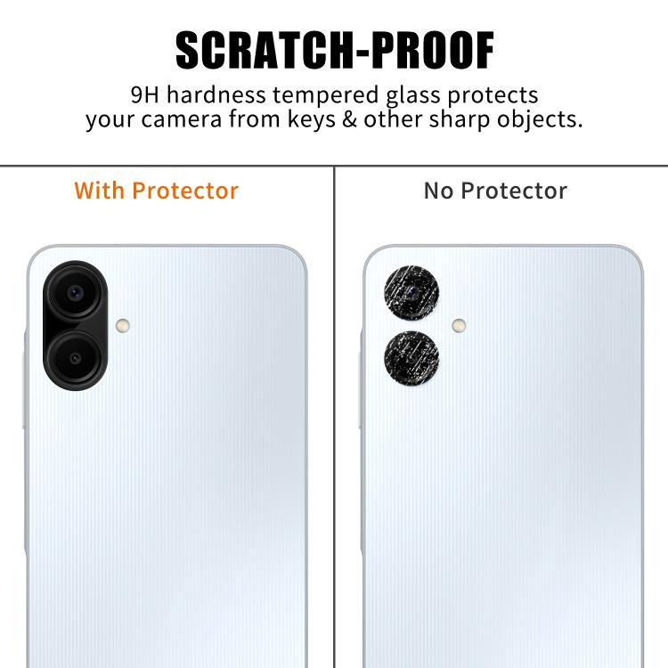 For Samsung Galaxy A06 4G / 5G Kalebol Silk-Screened HD Anti-Fingerprint AR Integrated Camera Lens Tempered Glass Film