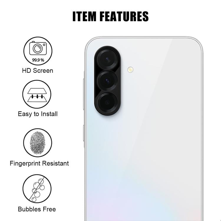 For Samsung Galaxy A36 5G Kalebol Silk-Screened HD Anti-Fingerprint AR Integrated Camera Lens Tempered Glass Film