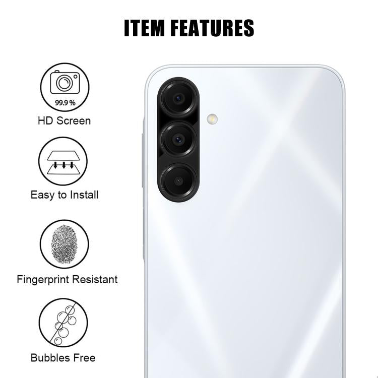 For Samsung Galaxy A16 5G Kalebol Silk-Screened HD Anti-Fingerprint AR Integrated Camera Lens Tempered Glass Film