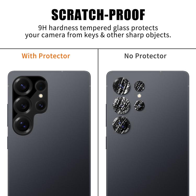 For Samsung Galaxy S25 Ultra 5G Kalebol Silk-Screened HD Anti-Fingerprint AR Integrated Camera Lens Tempered Glass Film