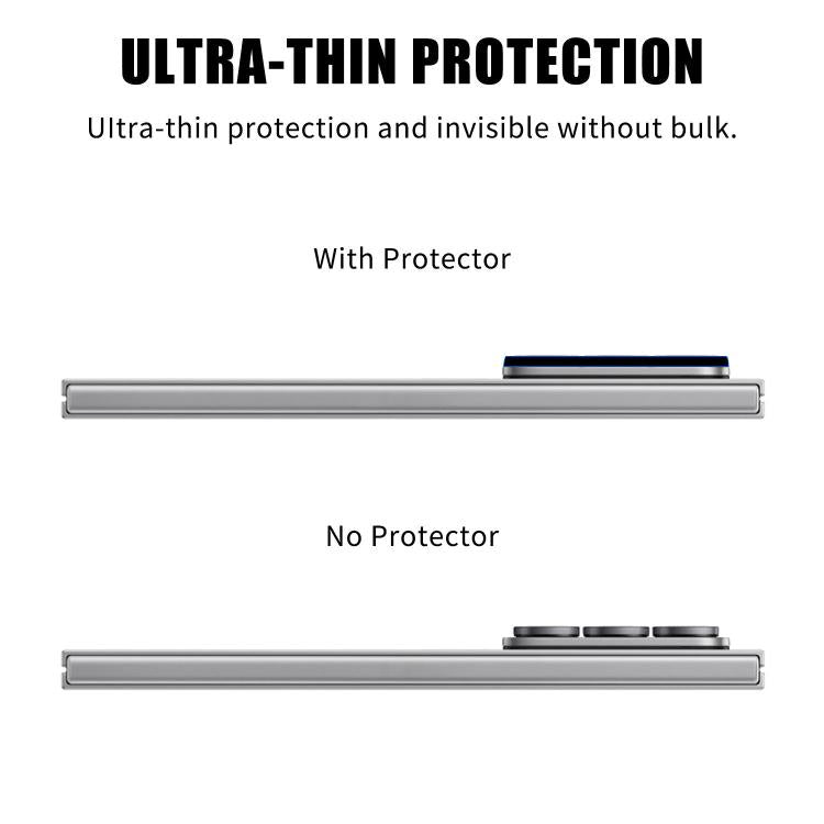 For Samsung Galaxy Z Fold7 5G Kalebol Silk-Screened HD Anti-Fingerprint AR Integrated Camera Lens Tempered Glass Film