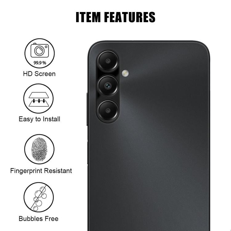 For Samsung Galaxy A05s Kalebol Silk-Screened HD Anti-Fingerprint AR Integrated Camera Lens Tempered Glass Film