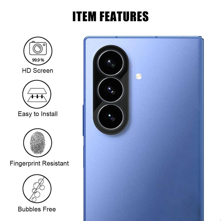 For Galaxy Z Fold8 Ultra 5G Kalebol Silk-Screened HD Anti-Fingerprint AR Integrated Camera Lens Tempered Glass Film