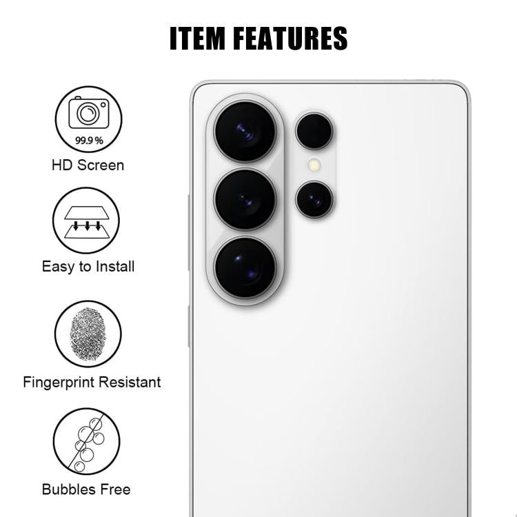 For Galaxy S26 Ultra 5G Kalebol Transparent HD Anti-Fingerprint AR Integrated Camera Lens Tempered Glass Film
