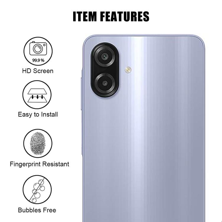 For Galaxy A07 4G Kalebol Transparent HD Anti-Fingerprint AR Integrated Camera Lens Tempered Glass Film