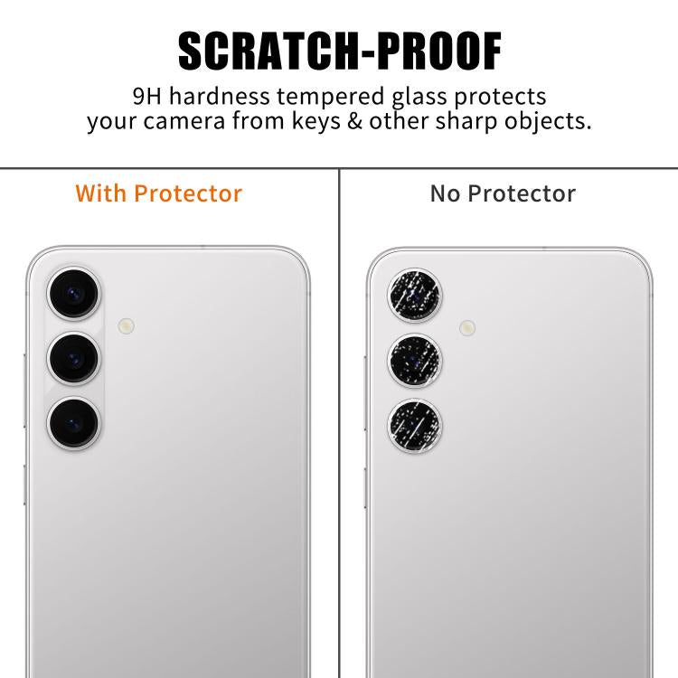 For Samsung Galaxy S24+ 5G Kalebol Transparent HD Anti-Fingerprint AR Integrated Camera Lens Tempered Glass Film