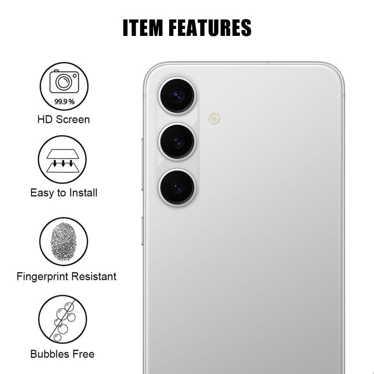 For Samsung Galaxy S24 5G Kalebol Transparent HD Anti-Fingerprint AR Integrated Camera Lens Tempered Glass Film