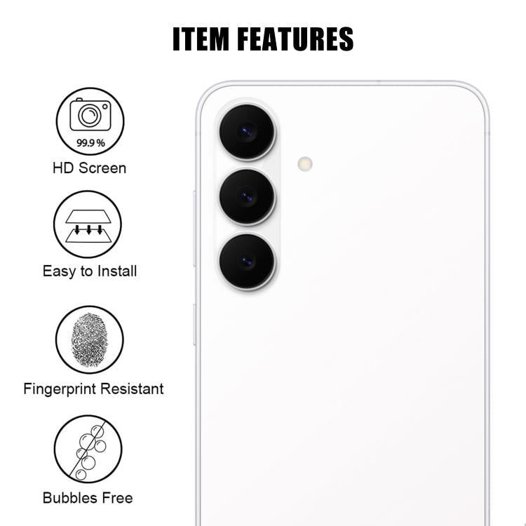 For Samsung Galaxy S24 FE 5G Kalebol Transparent HD Anti-Fingerprint AR Integrated Camera Lens Tempered Glass Film