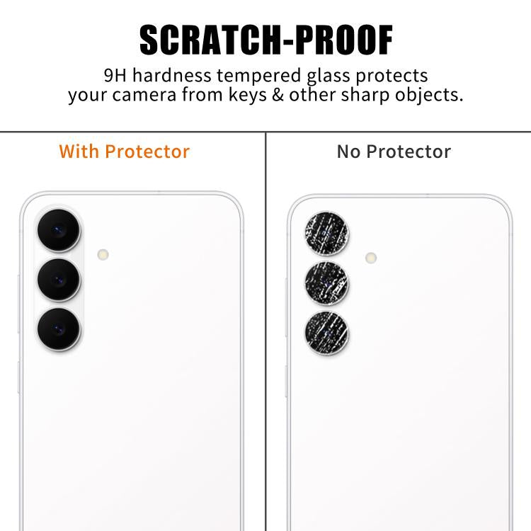 For Samsung Galaxy S24 FE 5G Kalebol Transparent HD Anti-Fingerprint AR Integrated Camera Lens Tempered Glass Film