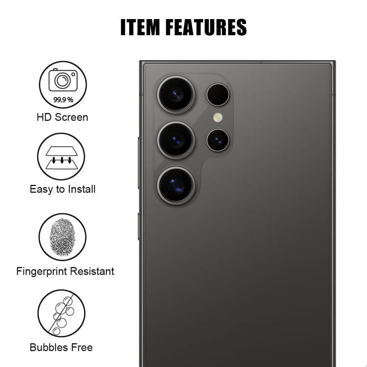 For Samsung Galaxy S24 Ultra 5G Kalebol Transparent HD Anti-Fingerprint AR Integrated Camera Lens Tempered Glass Film