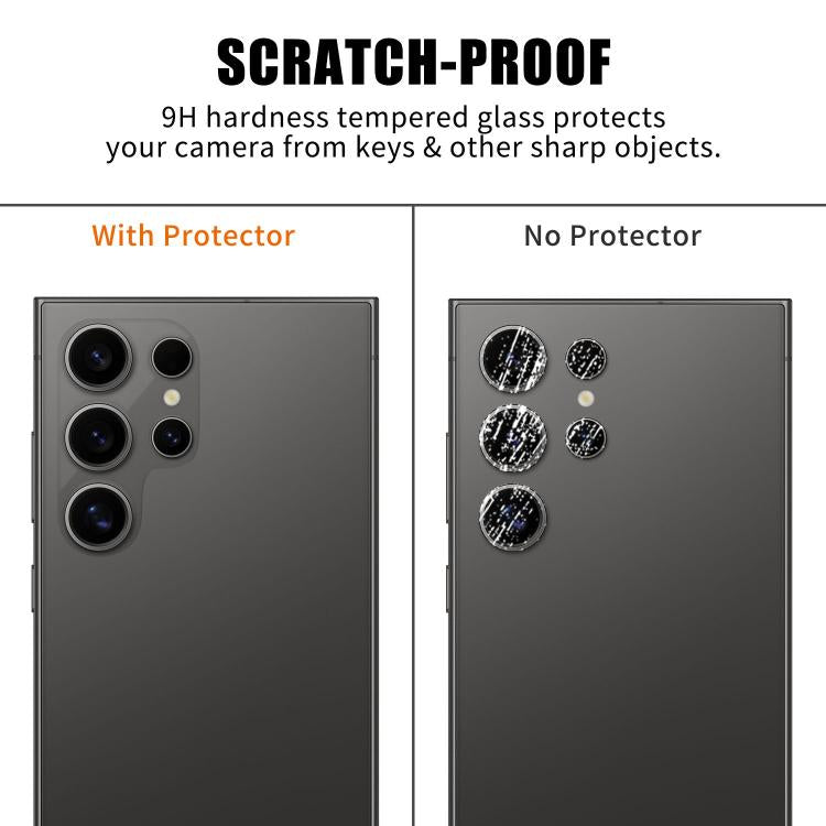 For Samsung Galaxy S24 Ultra 5G Kalebol Transparent HD Anti-Fingerprint AR Integrated Camera Lens Tempered Glass Film
