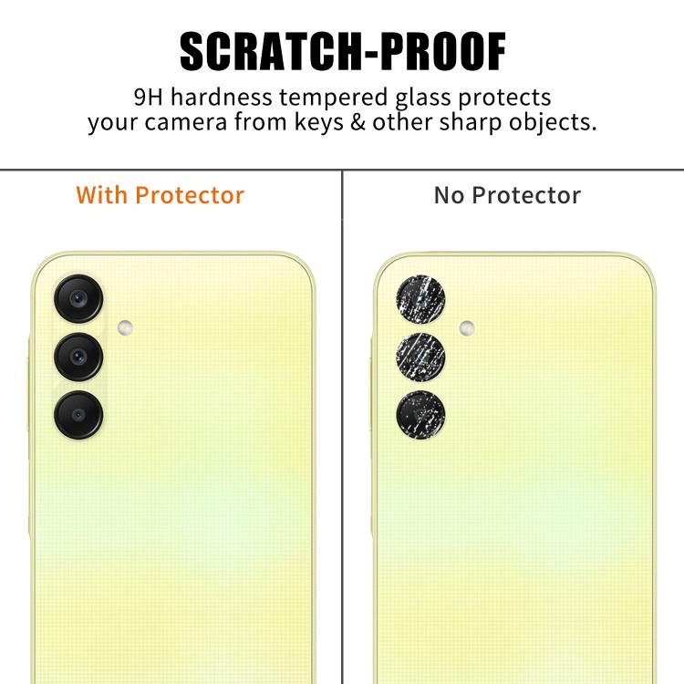 For Samsung Galaxy A15 5G Kalebol Transparent HD Anti-Fingerprint AR Integrated Camera Lens Tempered Glass Film