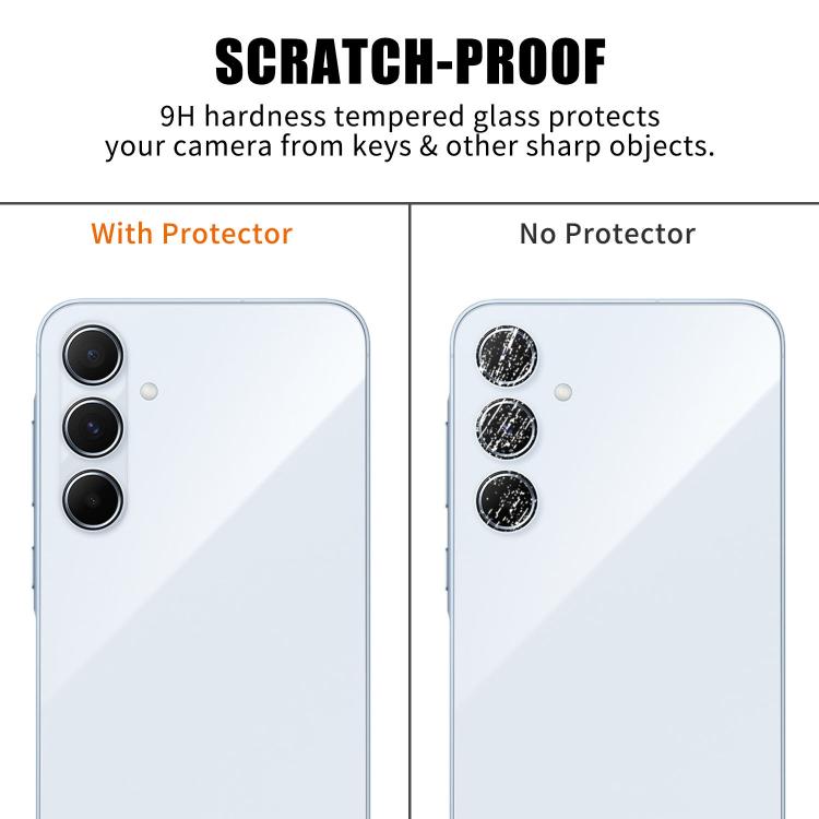 For Samsung Galaxy A35 5G Kalebol Transparent HD Anti-Fingerprint AR Integrated Camera Lens Tempered Glass Film