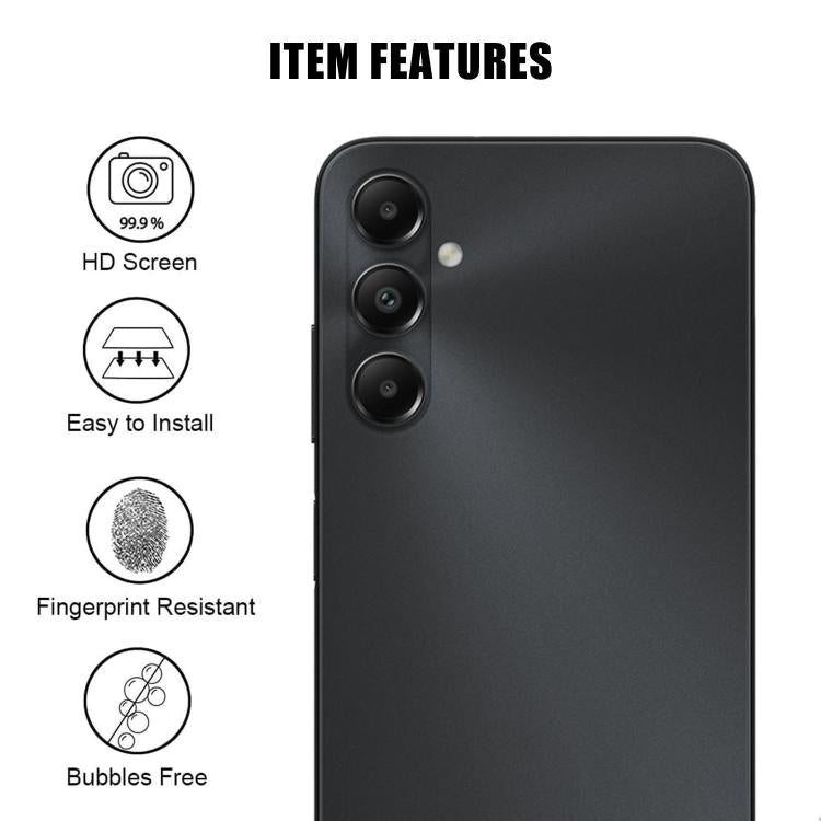 For Samsung Galaxy A05s Kalebol Transparent HD Anti-Fingerprint AR Integrated Camera Lens Tempered Glass Film
