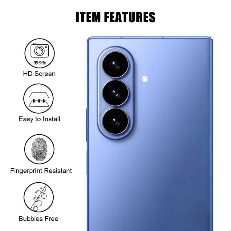 For Galaxy Z Fold8 Ultra 5G Kalebol Transparent HD Anti-Fingerprint AR Integrated Camera Lens Tempered Glass Film