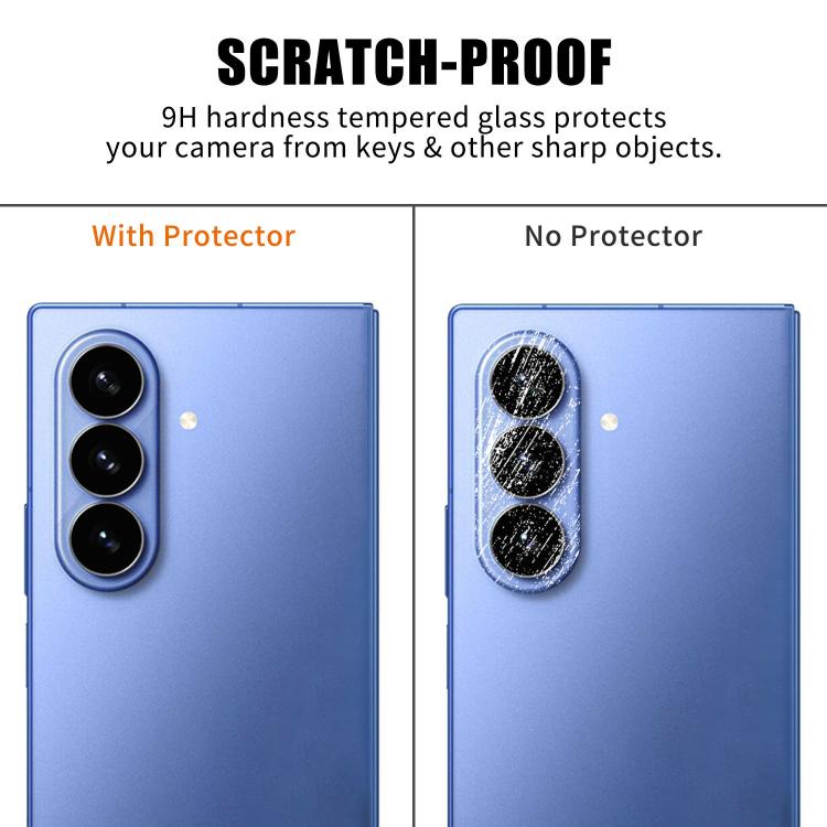 For Galaxy Z Fold8 Ultra 5G Kalebol Transparent HD Anti-Fingerprint AR Integrated Camera Lens Tempered Glass Film