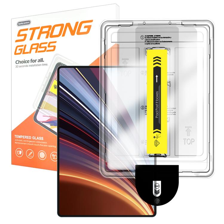 For Honor Pad GT2 Pro 12.5 Easy Install Box Dust-Free HD Curved Edge Anti-Fingerprint Tempered Glass Tablet Film