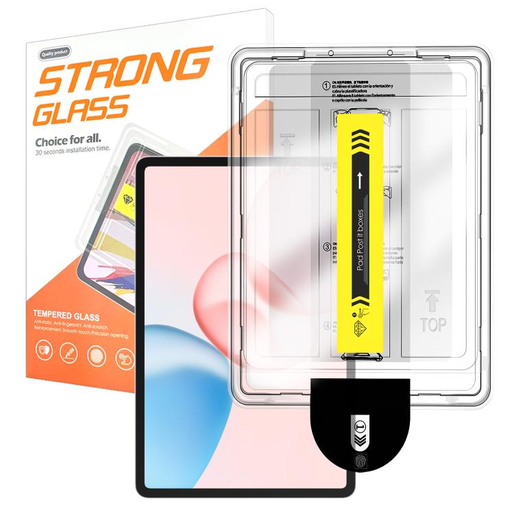 For Honor Pad 10 12.1 Easy Install Box Dust-Free HD Curved Edge Anti-Fingerprint Tempered Glass Tablet Film