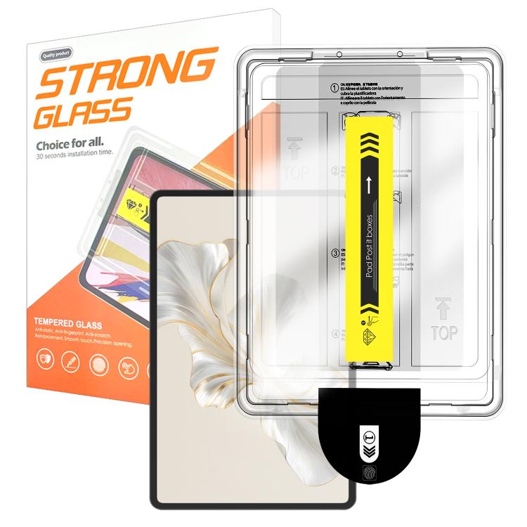 For Honor Tablet 9 Pro Easy Install Box Dust-Free HD Curved Edge Anti-Fingerprint Tempered Glass Tablet Film