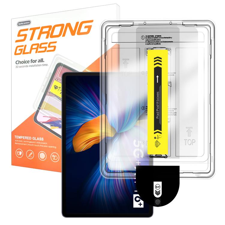 For Honor Tablet V6 Easy Install Box Dust-Free HD Curved Edge Anti-Fingerprint Tempered Glass Tablet Film