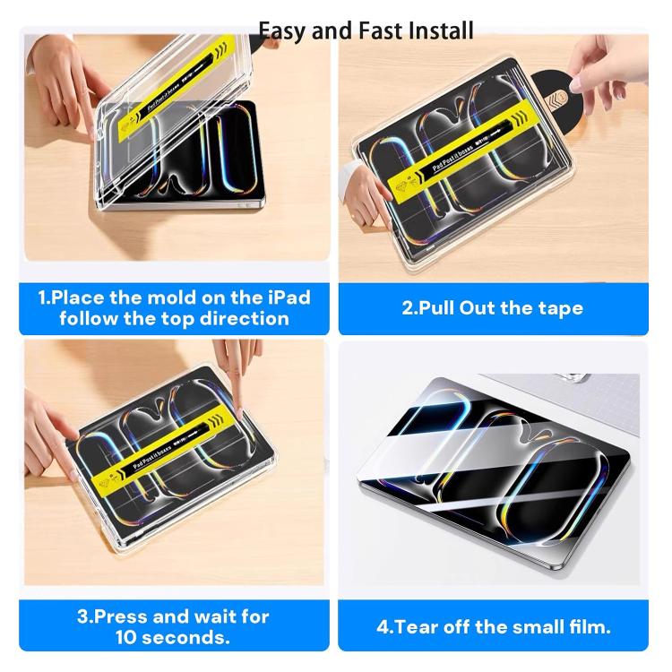 For Honor Tablet 9 Pro Easy Install Box Dust-Free HD Curved Edge Anti-Fingerprint Tempered Glass Tablet Film