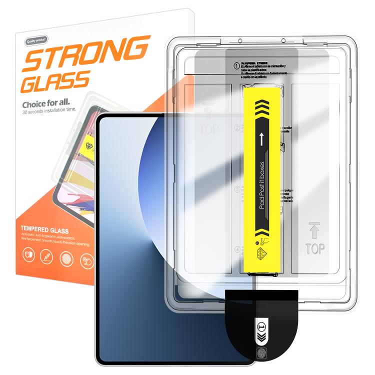 For Huawei MatePad Mini Easy Install Box Dust-Free HD Curved Edge Anti-Fingerprint Tempered Glass Tablet Film
