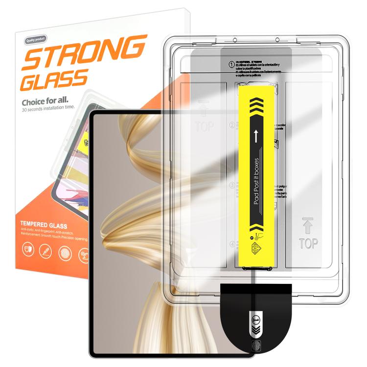 For Huawei MatePad Pro 12.2 Easy Install Box Dust-Free HD Curved Edge Anti-Fingerprint Tempered Glass Tablet Film