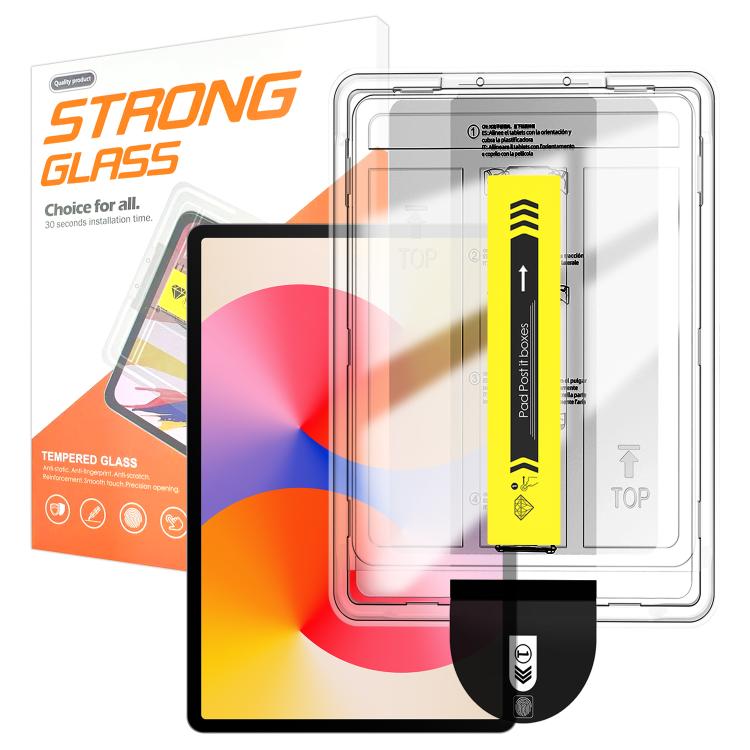 For Huawei MatePad SE 11 2024 Easy Install Box Dust-Free HD Curved Edge Anti-Fingerprint Tempered Glass Tablet Film