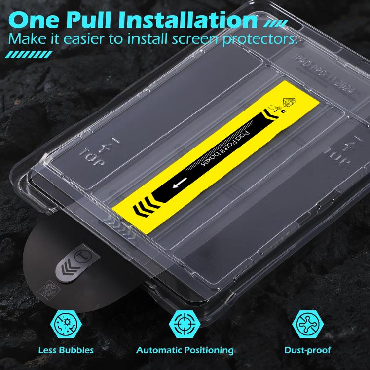 For Huawei MatePad Mini Easy Install Box Dust-Free HD Curved Edge Anti-Fingerprint Tempered Glass Tablet Film