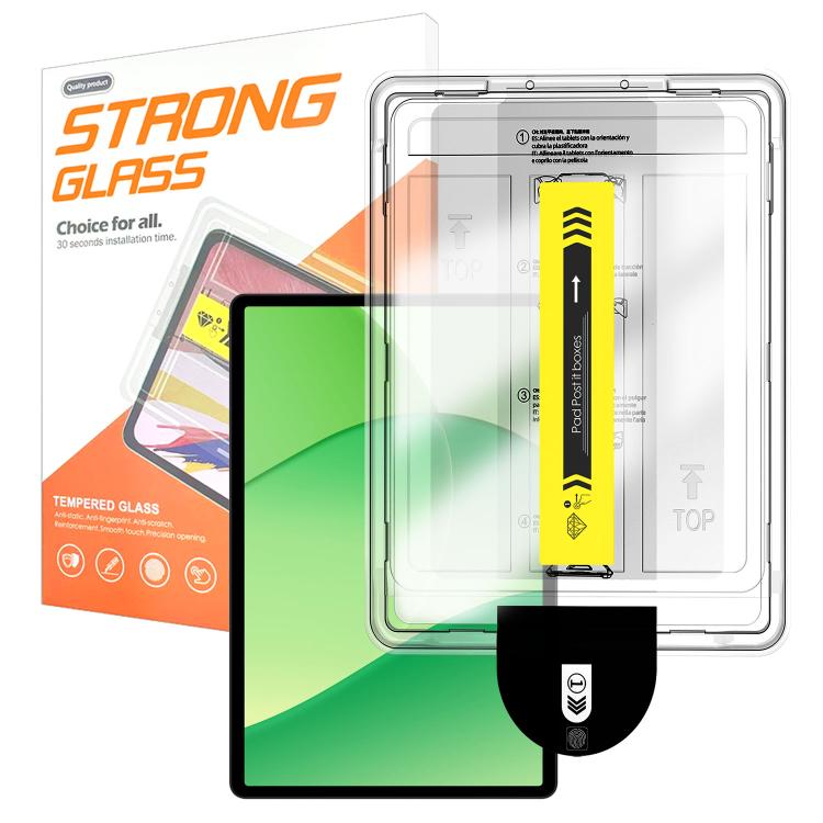 For OPPO Pad SE  Easy Install Box Dust-Free HD Curved Edge Anti-Fingerprint Tempered Glass Tablet Film