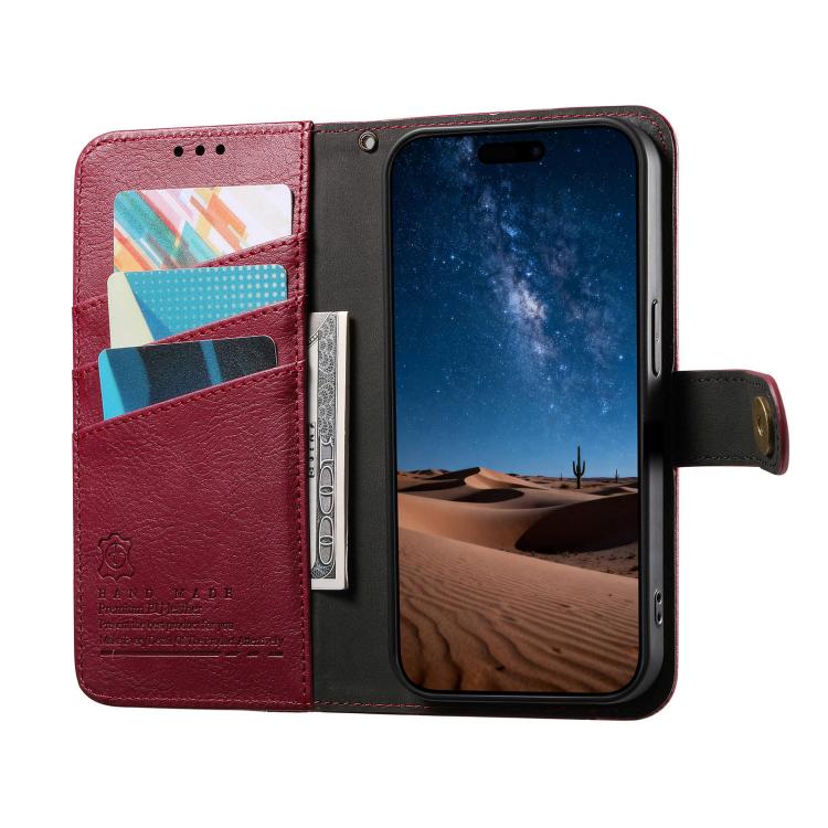 For Samsung Galaxy A13 Splicing Zipper Wallet Vegan Leather Phone Case with Strap