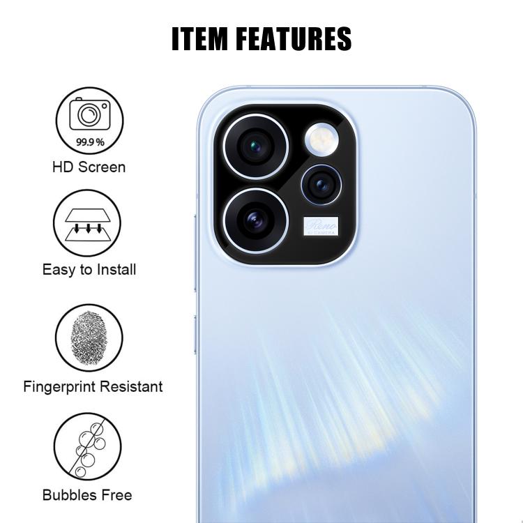 For OPPO Reno15 Pro Global Kalebol Silk-Screened HD Anti-Fingerprint AR Integrated Camera Lens Tempered Glass Film