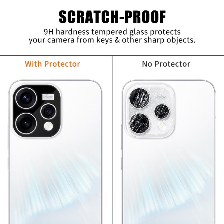 For OPPO Reno15 Global Kalebol Silk-Screened HD Anti-Fingerprint AR Integrated Camera Lens Tempered Glass Film