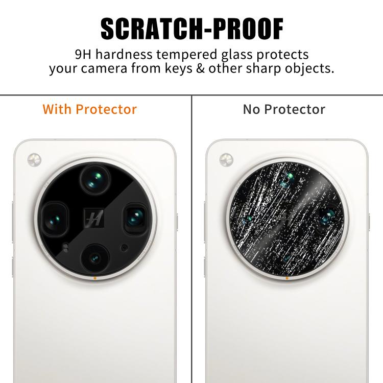 For OPPO Find X8 Ultra Kalebol Silk-Screened HD Anti-Fingerprint AR Integrated Camera Lens Tempered Glass Film
