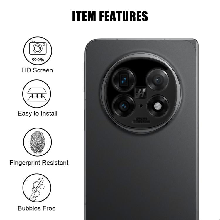 For OPPO Find N5 Kalebol Silk-Screened HD Anti-Fingerprint AR Integrated Camera Lens Tempered Glass Film