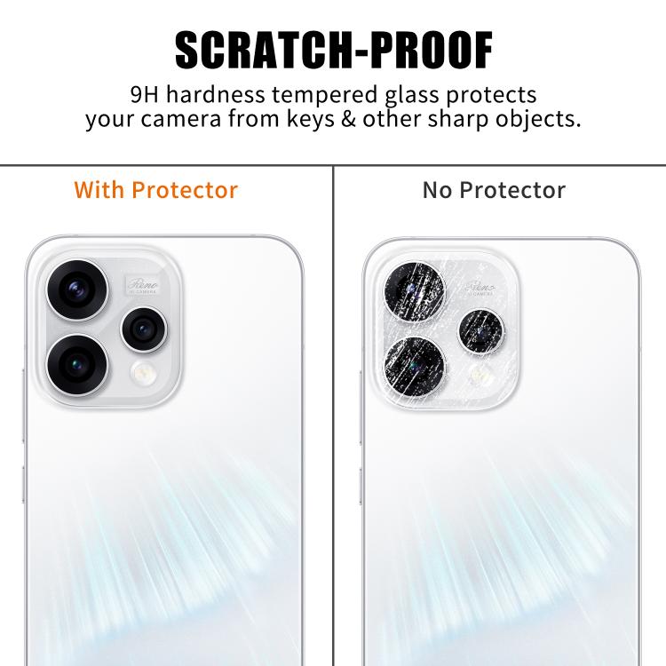 For OPPO Reno15 / Reno15F 5G Global Kalebol Transparent HD Anti-Fingerprint AR Integrated Camera Lens Tempered Glass Film