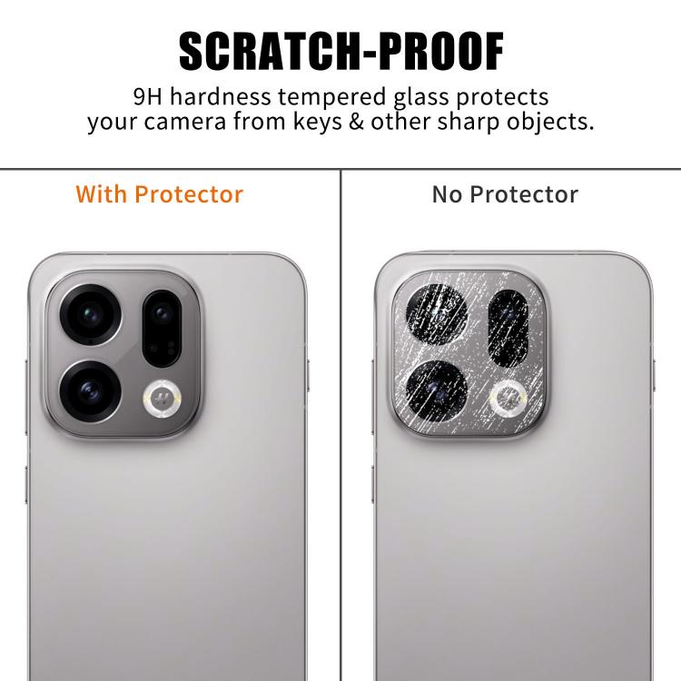 For OPPO Find X9 Kalebol Transparent HD Anti-Fingerprint AR Integrated Camera Lens Tempered Glass Film