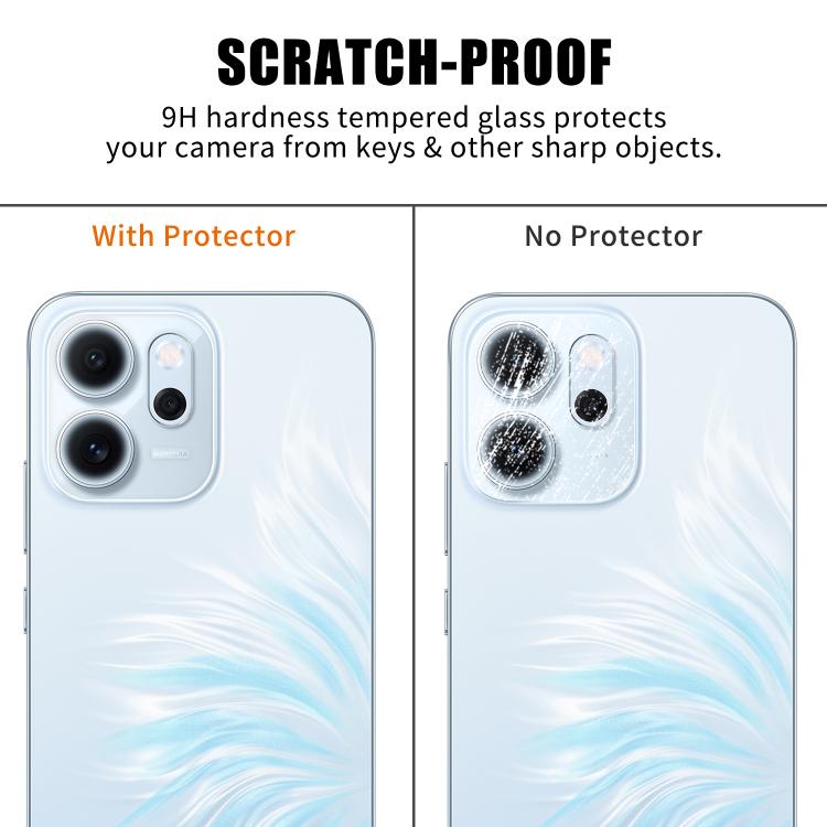For OPPO Reno14F 5G Kalebol Transparent HD Anti-Fingerprint AR Integrated Camera Lens Tempered Glass Film