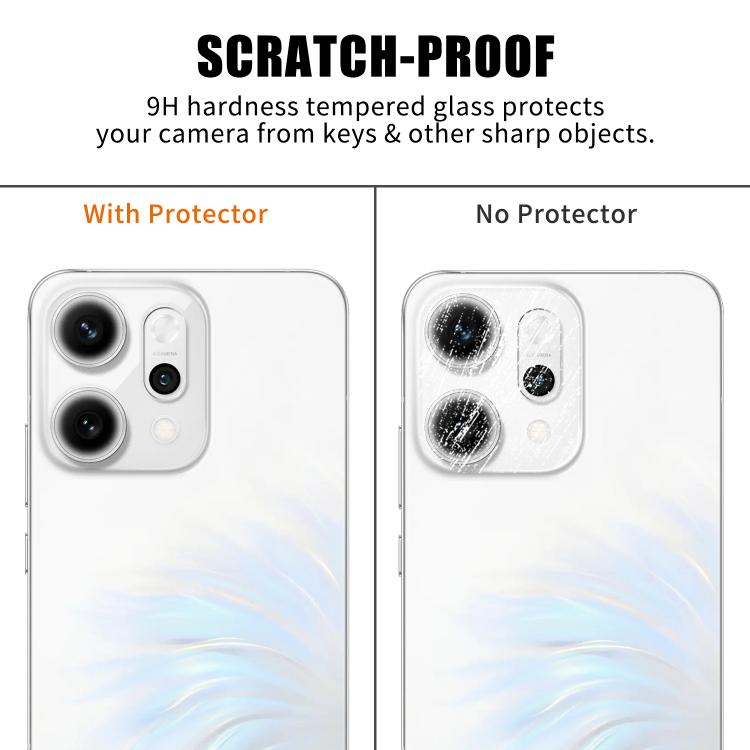 For OPPO Reno14 Global Kalebol Transparent HD Anti-Fingerprint AR Integrated Camera Lens Tempered Glass Film