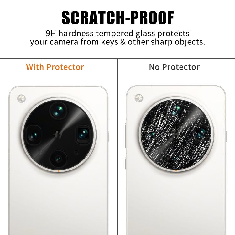 For OPPO Find X8 Ultra Kalebol Transparent HD Anti-Fingerprint AR Integrated Camera Lens Tempered Glass Film