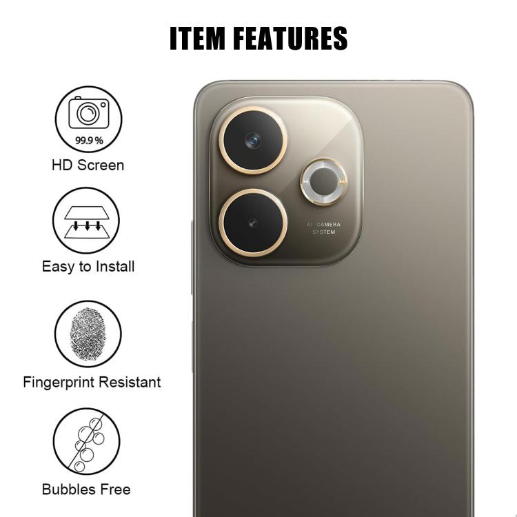 For OPPO A5 Pro Kalebol Transparent HD Anti-Fingerprint AR Integrated Camera Lens Tempered Glass Film