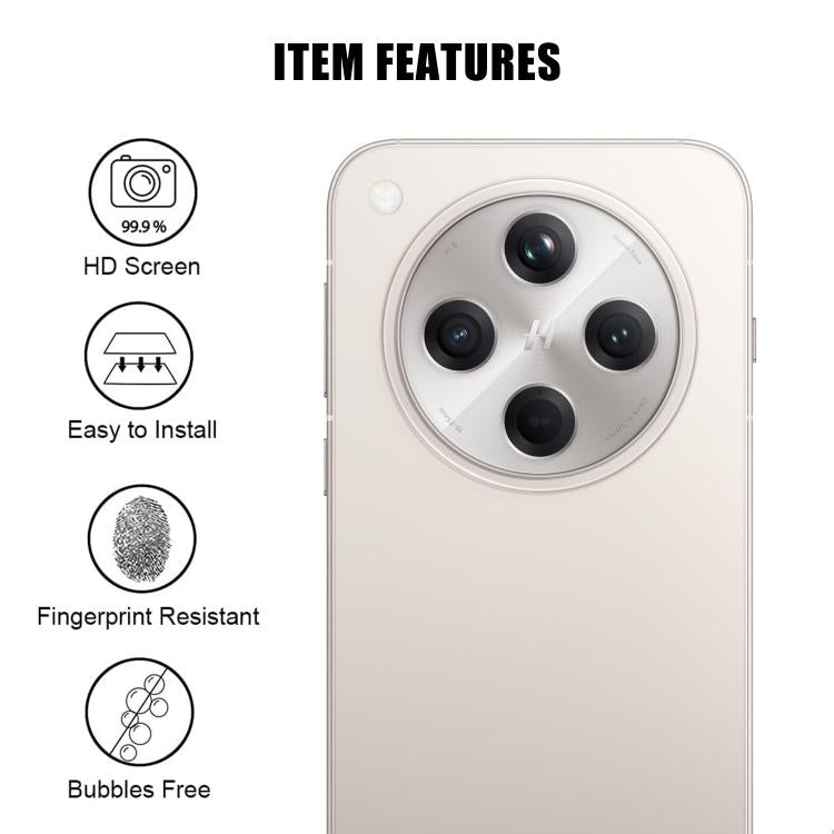 For OPPO Find X8 Kalebol Transparent HD Anti-Fingerprint AR Integrated Camera Lens Tempered Glass Film
