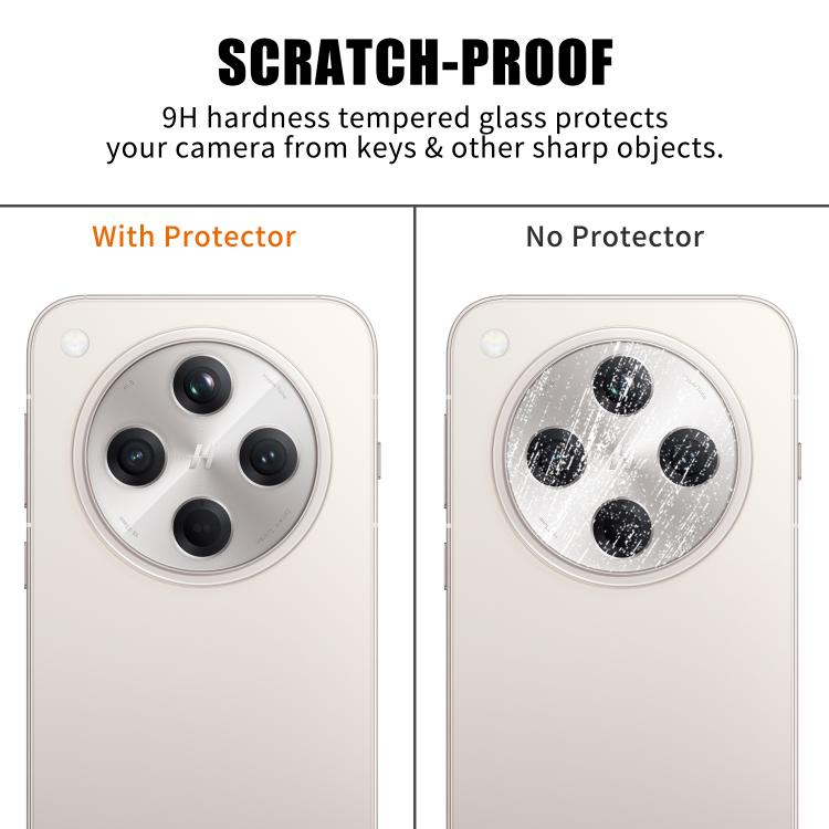 For OPPO Find X8 Kalebol Transparent HD Anti-Fingerprint AR Integrated Camera Lens Tempered Glass Film
