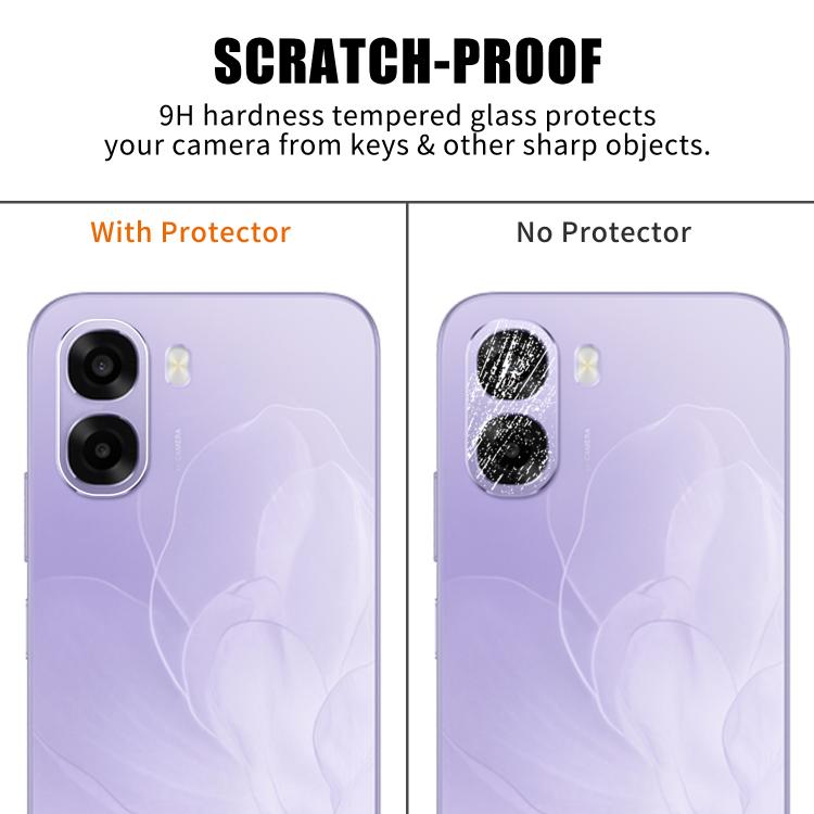 For OPPO A6x 5G Kalebol Transparent HD Anti-Fingerprint AR Integrated Camera Lens Tempered Glass Film