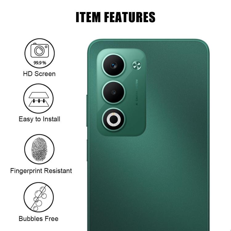 For OPPO A5 Kalebol Transparent HD Anti-Fingerprint AR Integrated Camera Lens Tempered Glass Film