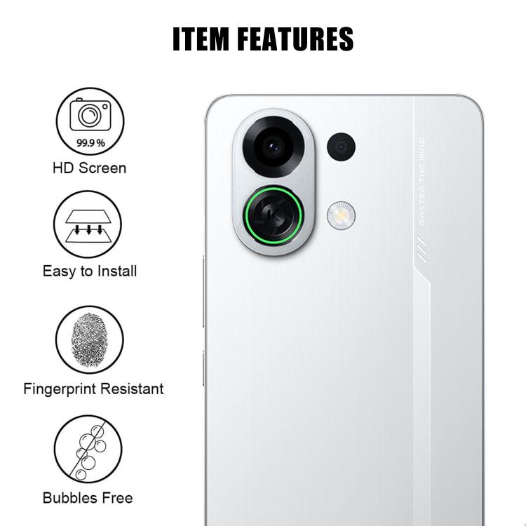 For OPPO K13 Turbo / K13 Turbo Pro Kalebol Transparent HD Anti-Fingerprint AR Integrated Camera Lens Tempered Glass Film