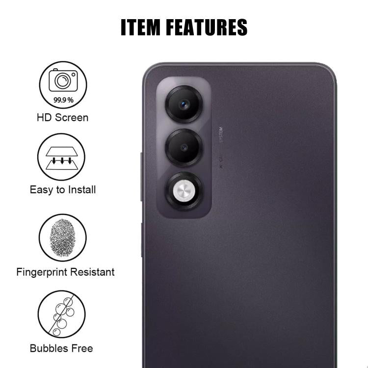For OPPO K13x Kalebol Transparent HD Anti-Fingerprint AR Integrated Camera Lens Tempered Glass Film