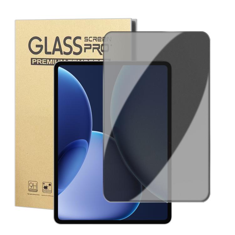 For OPPO Pad 4 Pro Curved Edge Anti-Fingerprint Privacy Tempered Glass Tablet Screen Film