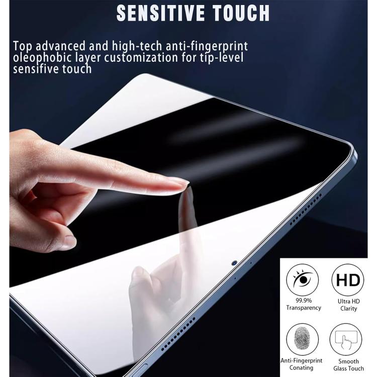 For OPPO Pad Air2 Curved Edge Anti-Fingerprint Privacy Tempered Glass Tablet Screen Film